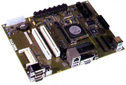 Рис. 3. Модуль E²Brain на базе Motorola Power PC MPC8245. Материалы сайта rtsoft.ru.