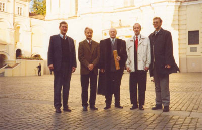 Почетный доктор Вильнюсского университета с учениками