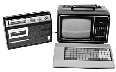 Персональные ЭВМ НЦ-80-10 и БК-0010 с телевизором и магнитофоном в качестве периферии