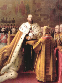 Александр III во время коронационных торжеств в Москве, 1883 г.