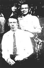 H.Шмидт (сидит слева) и М.Смирнов