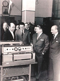 в цехе факсимильной связи, на МЦТ, 60-е годы