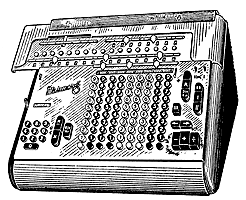 Рис. 18. Клавишная вычислительная машина с электрическим приводом